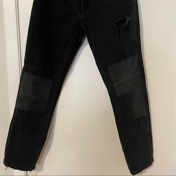 All Saints Muse Black Distressed Denim in 26 - Picture 3 of 6